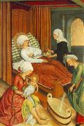 MASTER of the Pfullendorf Altar The Birth of Mary china oil painting reproduction